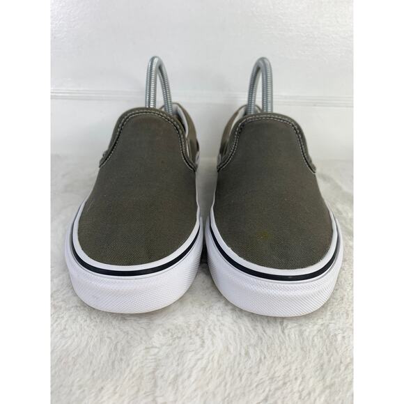 Vans Slip-On Gray Canvas Shoes Men’s Size 5.5 / Women’s Size 7 - Picture 2 of 8